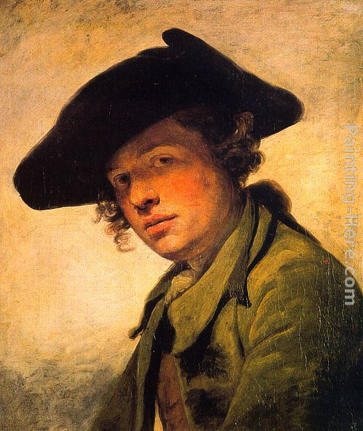 A Young Man in a Hat painting - Jean Baptiste Greuze A Young Man in a Hat art painting